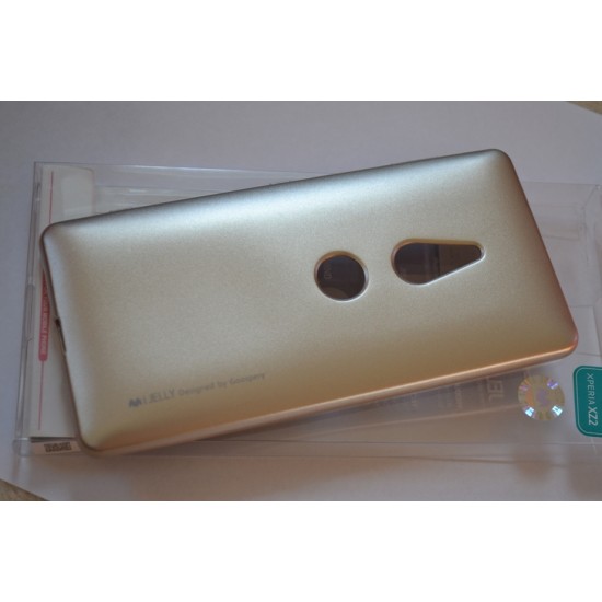 Sony Xperia XZ2 dėklas Goospery i-Jelly Case, gold