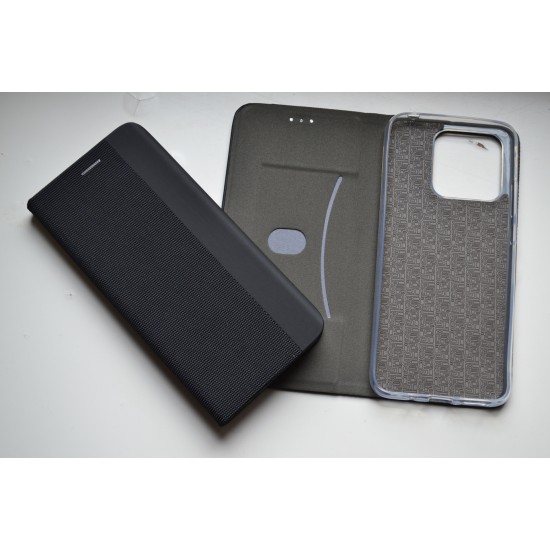 Xiaomi Redmi 10c / Poco C40 dėklas knygutė Senso, juodas