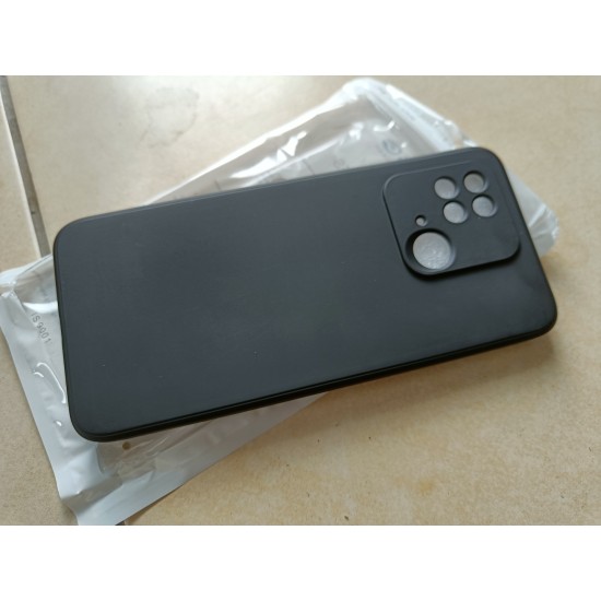 Xiaomi Redmi 10c / Poco C40 silikoninis dėklas nugarėlė, matinis juodas