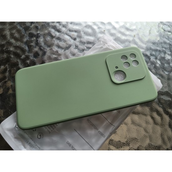 Xiaomi Redmi 10c / Poco C40 silikoninis dėklas nugarėlė, matinis žalsvas