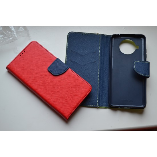 Xiaomi Mi 10T Lite dėklas knygutė Fancy, raudonas