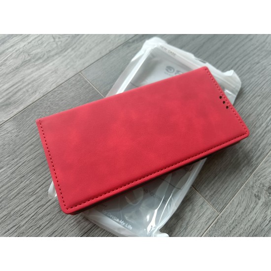 Xiaomi Redmi 13C 4G dėklas knygutė Business, raudonas