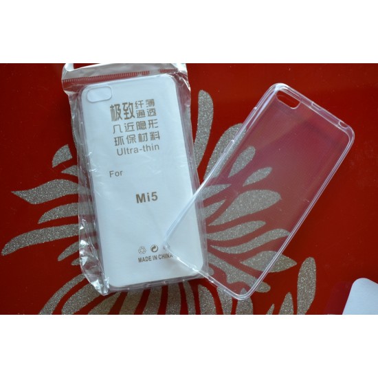 Xiaomi Mi 5 silikoninis dėklas Ultra Slim, bespalvis