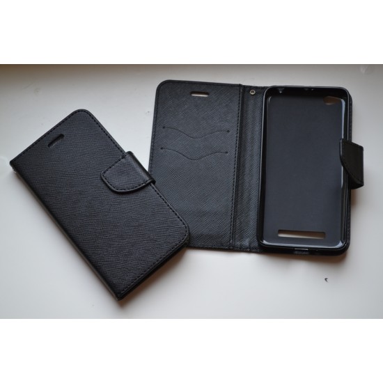 Xiaomi Redmi 4A dėklas knygutė Fancy, black