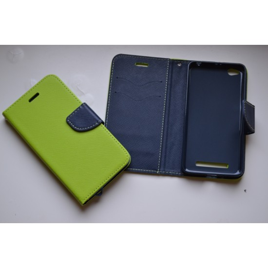 Xiaomi Redmi 4A dėklas knygutė Fancy, lime
