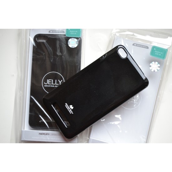 Xiaomi Redmi 4A silikoninis dėklas Goospery Jelly, black
