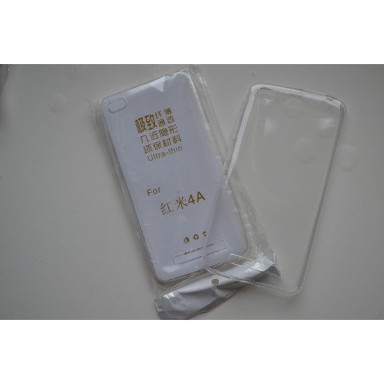 Xiaomi Redmi 4A silikoninis dėklas Ultra Slim, bespalvis