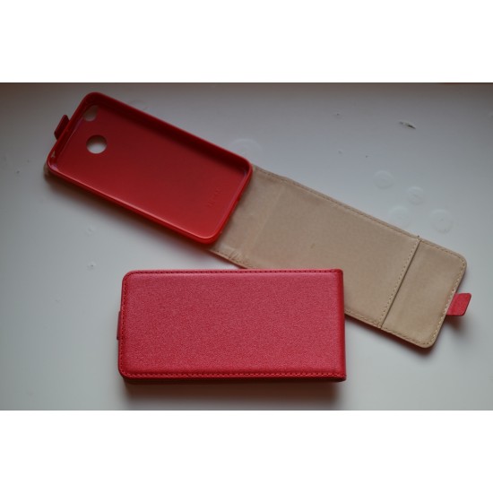 Xiaomi Redmi 4X atverčiamas dėklas Flexi, raudonas