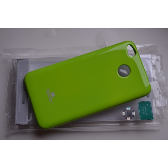 Xiaomi Redmi 4X silikoninis dėklas Goospery Jelly, lime