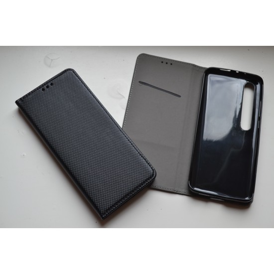 Xiaomi Mi 10 / Mi 10 Pro dėklas knygutė Magnet Book, juodas