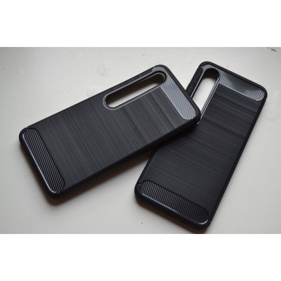 Xiaomi Mi 10 / Mi 10 Pro dėklas nugarėlė Carbon, juodas