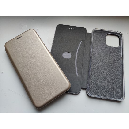 Xiaomi Mi 11 Lite 5G dėklas knygutė Elegance, auksinis