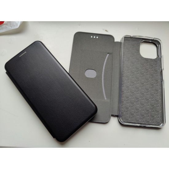 Xiaomi Mi 11 Lite 5G dėklas knygutė Elegance, juodas