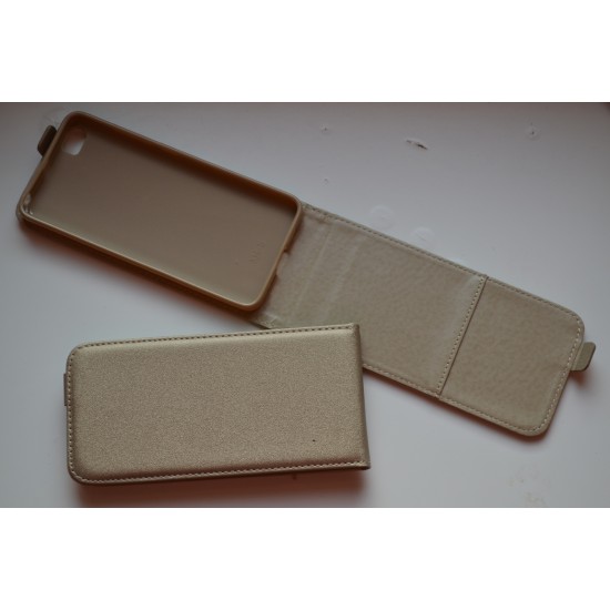 Xiaomi Mi 5 atverčiamas dėklas Flexi, auksinis