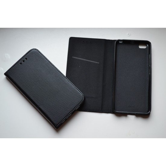 Xiaomi Mi 5 atverčiamas dėklas knygutė Magnet Book, juodas