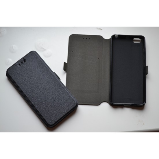 Xiaomi Mi 5 atverčiamas dėklas knygutė Pocket Book, juodas