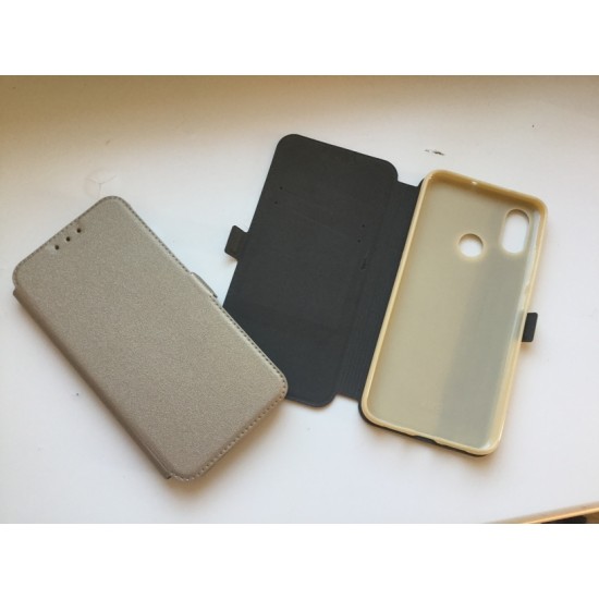 Xiaomi Mi 8 atverčiamas dėklas knygutė Pocket Book, gold