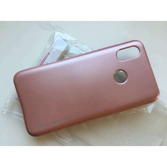 Xiaomi Mi 8 silikoninis dėklas Mercury i-Jelly Case, rose gold