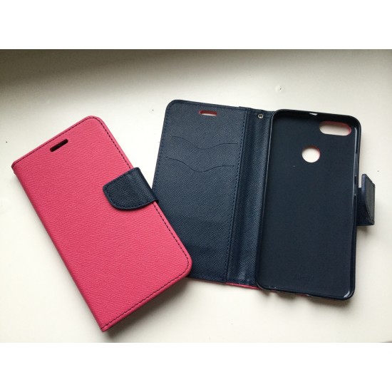 Xiaomi Mi 8 Lite dėklas knygutė Fancy, rožinis
