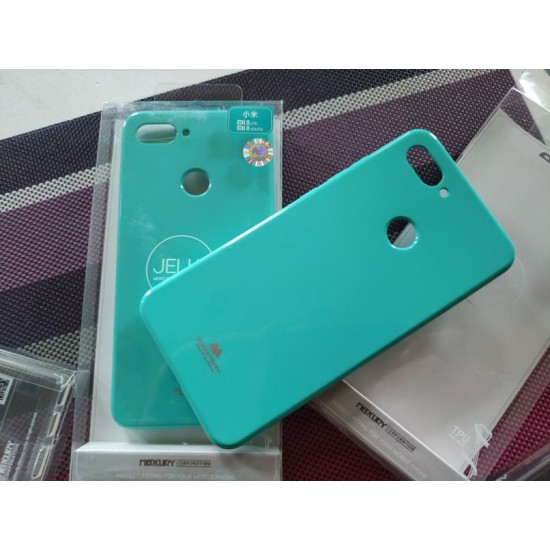 Xiaomi Mi 8 Lite silikoninis dėklas Mercury Jelly Case, mėtinis