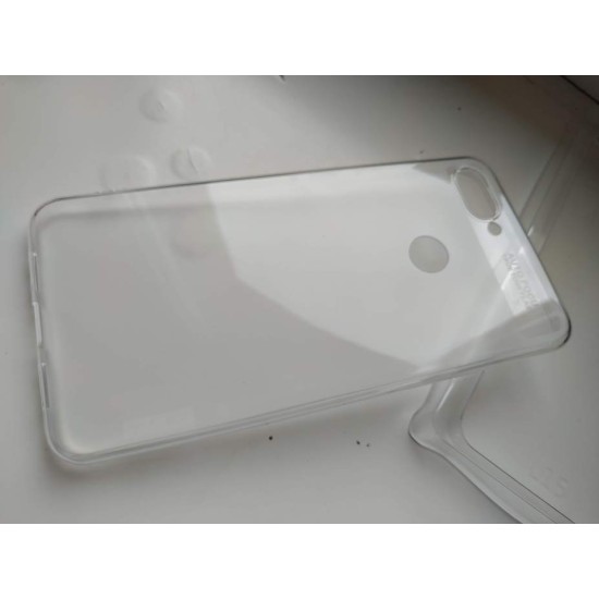 Xiaomi Mi 8 Lite silikoninis dėklas, skaidrus bespalvis