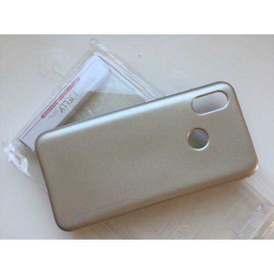 Xiaomi Mi A2 Lite silikoninis dėklas Mercury i-Jelly Case, gold