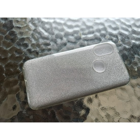 Xiaomi Mi A2 Lite blizgus dėklas su žėručiu, sidabrinis