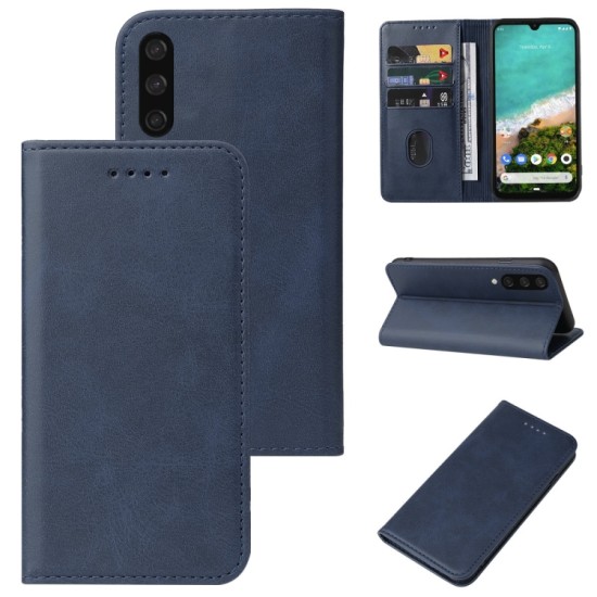 Xiaomi Mi A3 dėklas knygutė Magnetic, mėlynas