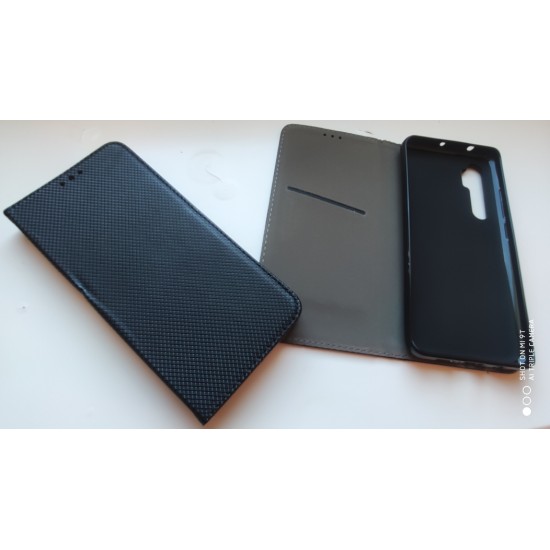 Xiaomi Mi Note 10 Lite dėklas knygutė Magnet Book, juodas