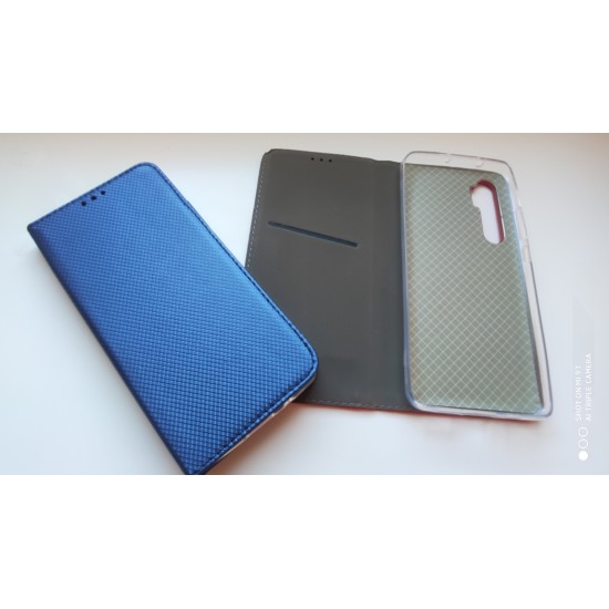 Xiaomi Mi Note 10 Lite dėklas knygutė Magnet Book, mėlynas