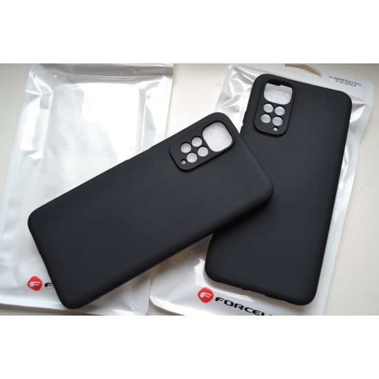 Xiaomi Redmi Note 11 / Note 11S dėklas silikoninis, matinis juodas
