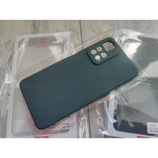 Xiaomi Redmi Note 11 Pro 5G / Pro+ 5G dėklas nugarėlė X-Level Thin, žalias