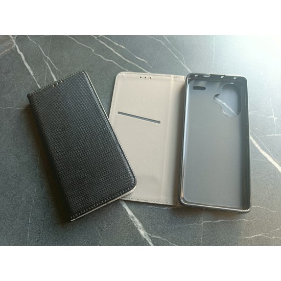 Xiaomi Redmi Note 13 Pro+ Plus 5G dėklas Magnet Book, juodas