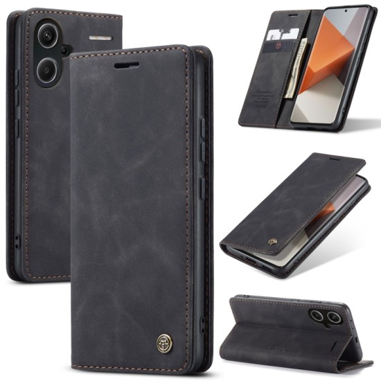 Xiaomi Redmi Note 13 Pro+ Plus 5G dėklas knygutė CaseMe, juodas