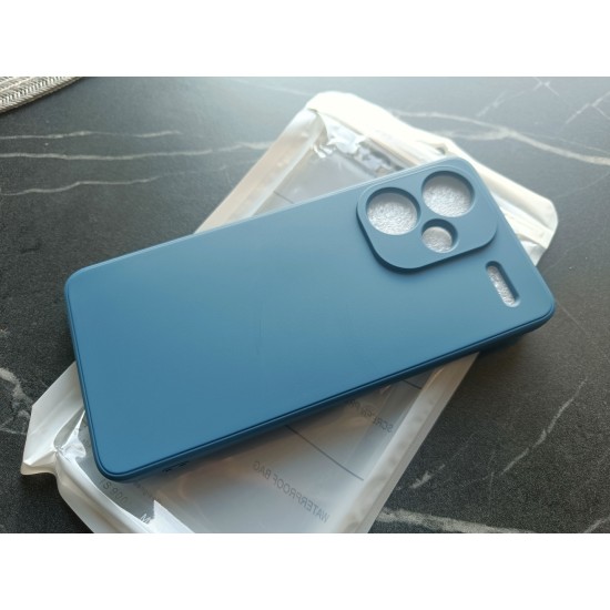 Xiaomi Redmi Note 13 Pro+ Plus 5G dėklas nugaerėlė, matinis mėlynas