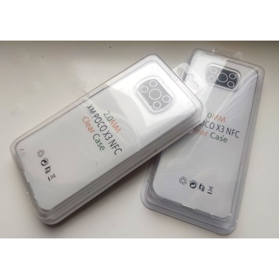 Xiaomi Poco X3 / X3 Pro dėklas 2mm, bespalvis