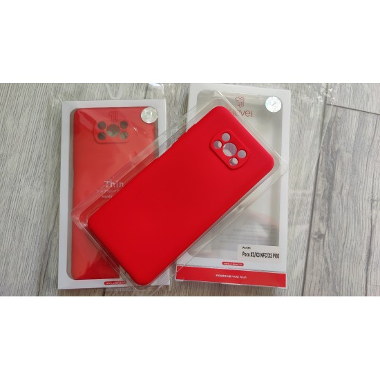 Xiaomi Poco X3 / X3 Pro dėklas X-Level, raudonas