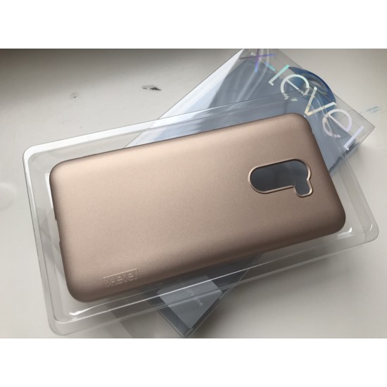 Xiaomi Pocophone F1 silikoninis dėklas X-Level, auksinis