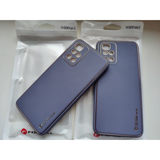 Xiaomi Redmi 10 dėklas nugarėlė Leather Case, melsvas