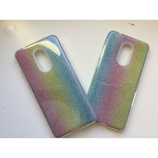 Xiaomi Redmi 5 silikoninis dėklas Bling, rainbow