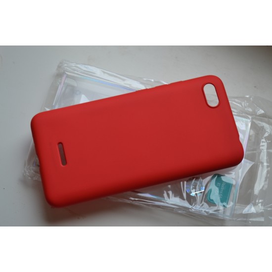 Xiaomi Redmi 6A silikoninis dėklas Mercury Soft Feeling, raudonas