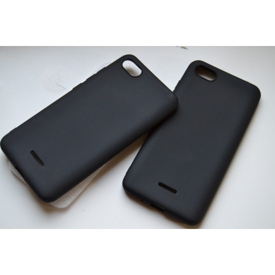 Xiaomi Redmi 6A silikoninis dėklas, matinis juodas