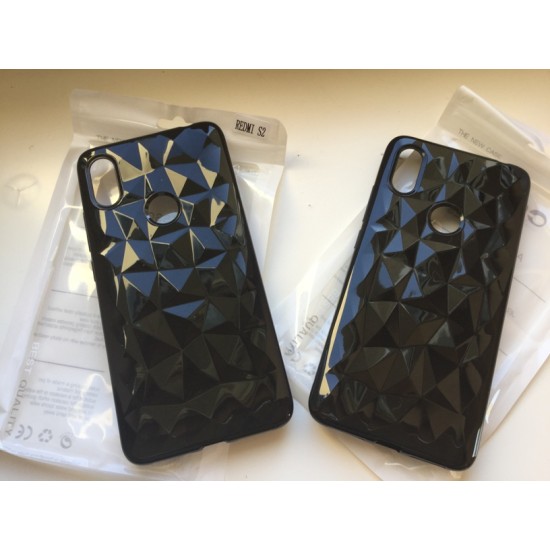 Xiaomi Redmi S2 silikoninis dėklas Prism, juodas