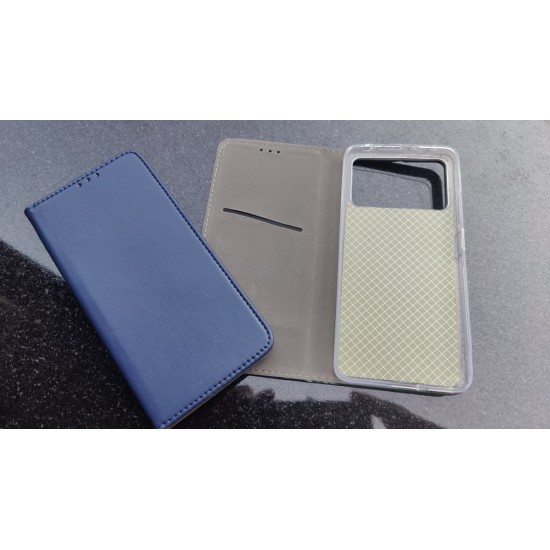 Xiaomi Poco X4 Pro 5G dėklas knygutė, mėlynas
