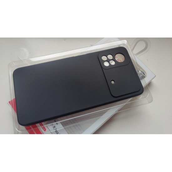 Xiaomi Poco X4 Pro 5G silikoninis dėklas X-Level, juodas