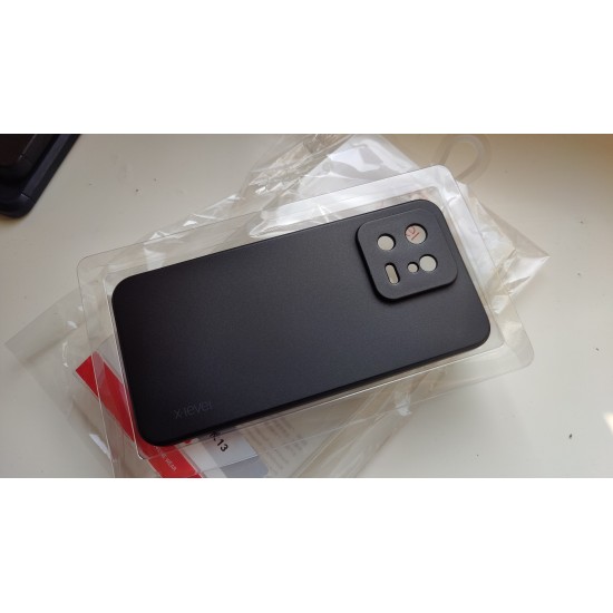 Xiaomi 13 silikoninis dėklas X-Level, juodas