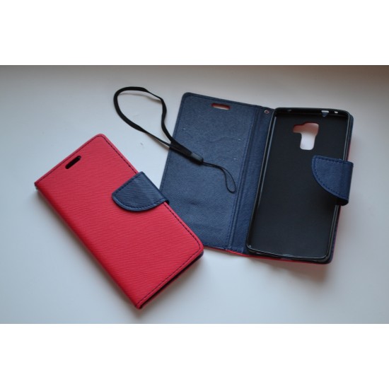 Huawei Honor 7 dėklas knygutė Fancy, red