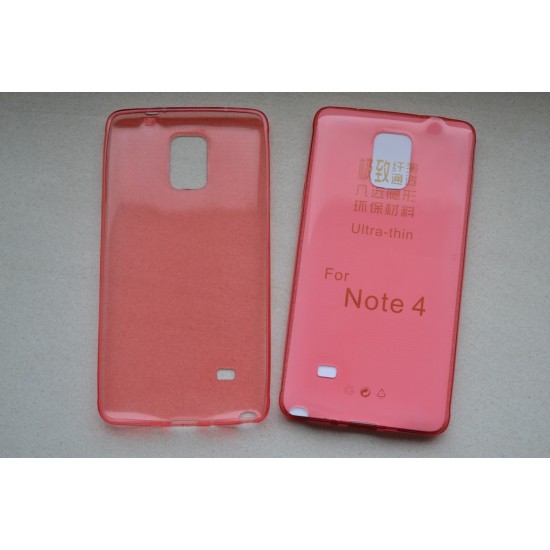 Samsung Galaxy Note 4 silikoninis dėklas UltraSlim, raudonas