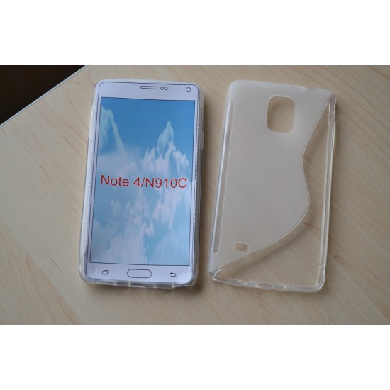 Samsung Galaxy Note 4 silikoninis dėklas, bespalvis