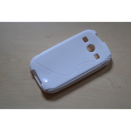 Samsung Galaxy Xcover 2 silikoninis dėklas S-Case, baltas